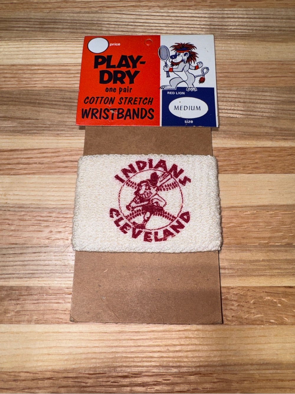 Vintage 70’s Cleveland Indians Wristband MLB Baseball Memorabilia